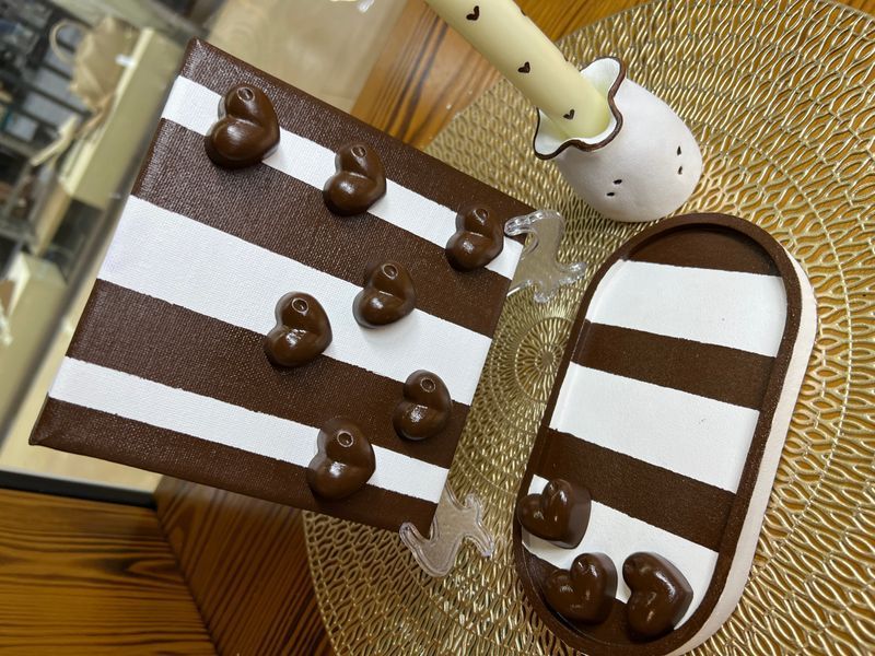 Стильний декоративний набір Chocolate Vibe Set р0010 фото