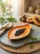 Декоративна глиняна тарілка Papaya Tray р0014 фото 4