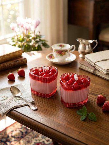 Соєва свічка-десерт &laquo;Strawberry Deli&raquo; с029 фото
