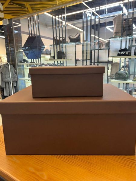 Подарункові коробки коричневі 20 см лк005 фото