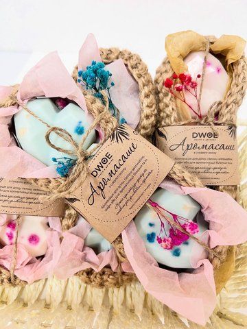 Набір аромасаше із соєвого воску 3 шт &mdash; handmade wax sachet | DWOE н009 фото