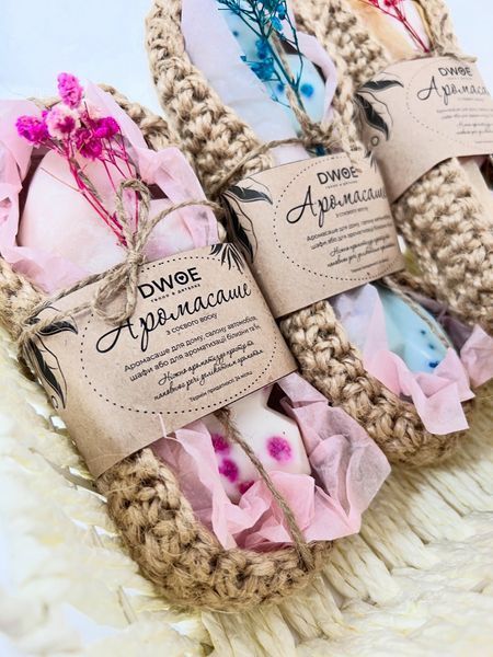 Набір аромасаше із соєвого воску 3 шт &mdash; handmade wax sachet | DWOE н009 фото